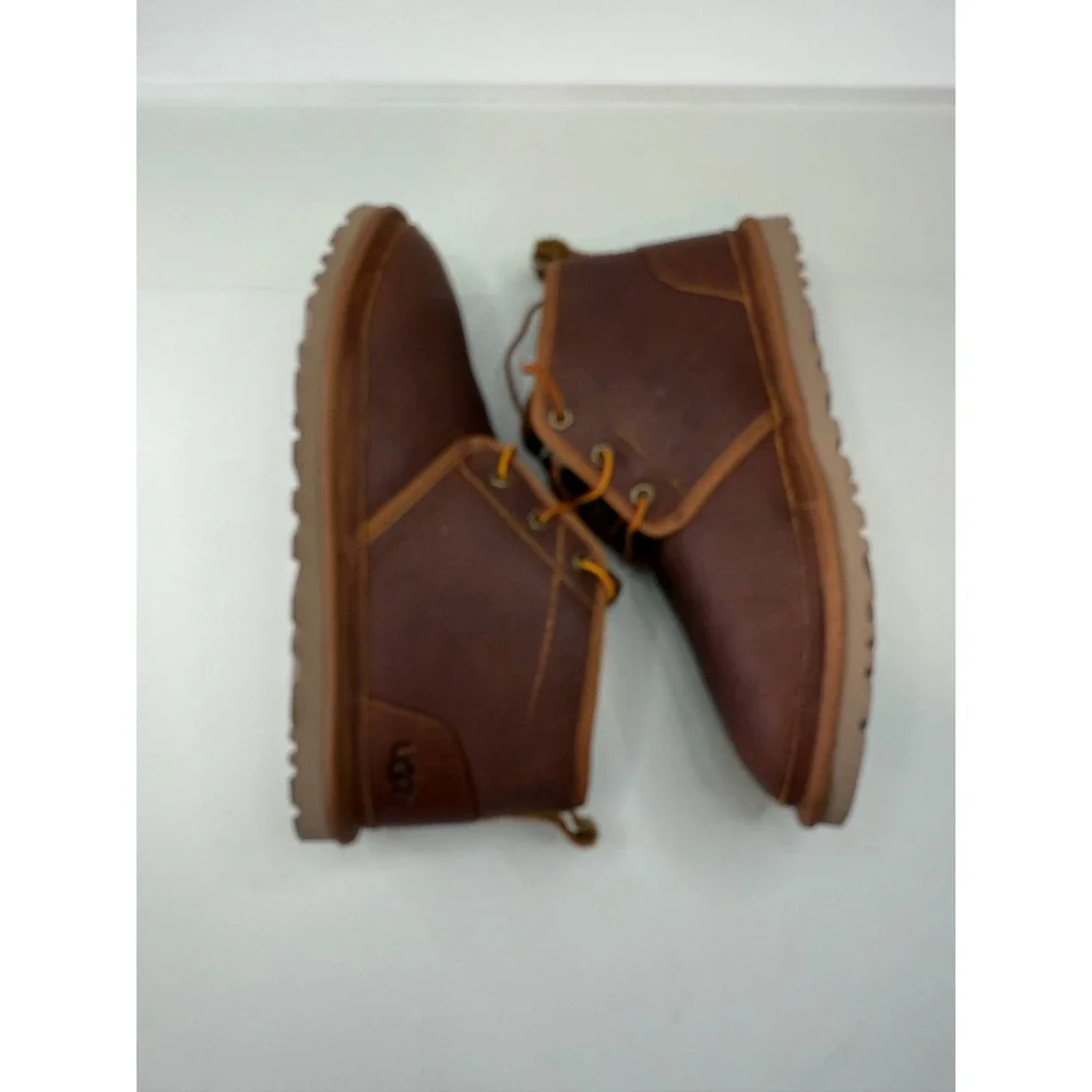 UGG‎ Neumel Waterproof Grizzly Leather Chukka Boots Mens 9 Brown 1017254